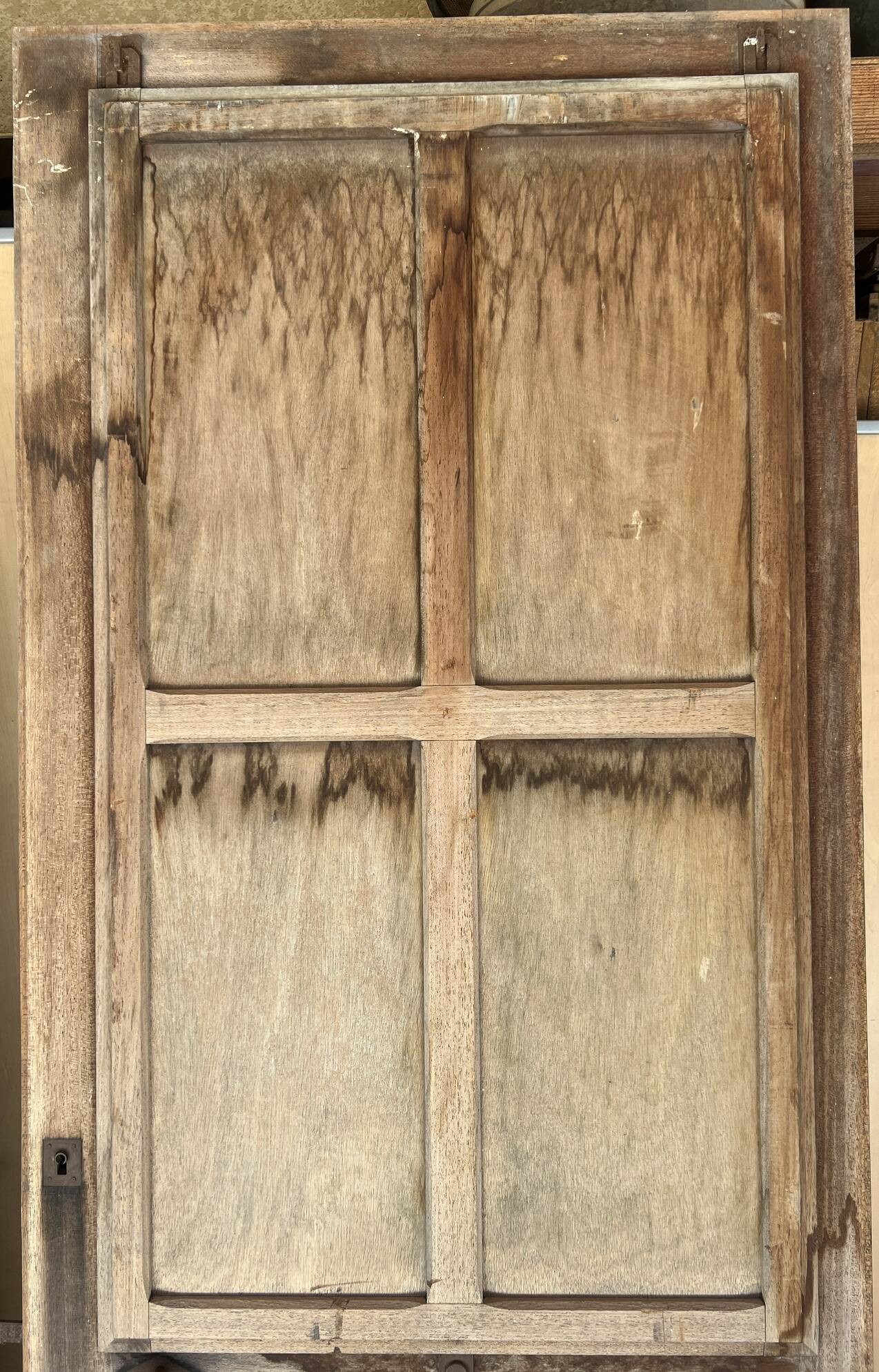 Wooden doors for an old shop front + frame