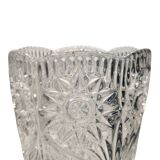 Vintage Molded Glass Vase - Exquisite Floral and Botanical Motifs