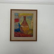 Swedish Oil on Canvas – “Vase”  by Britta Ringvall