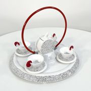 Ceramic service by L. Saccardo & M. Materassi for Mas Italy, 1980