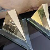 Set of 2 1980s modernist wall light Alaska Lux Lighting House Inc., Germany.