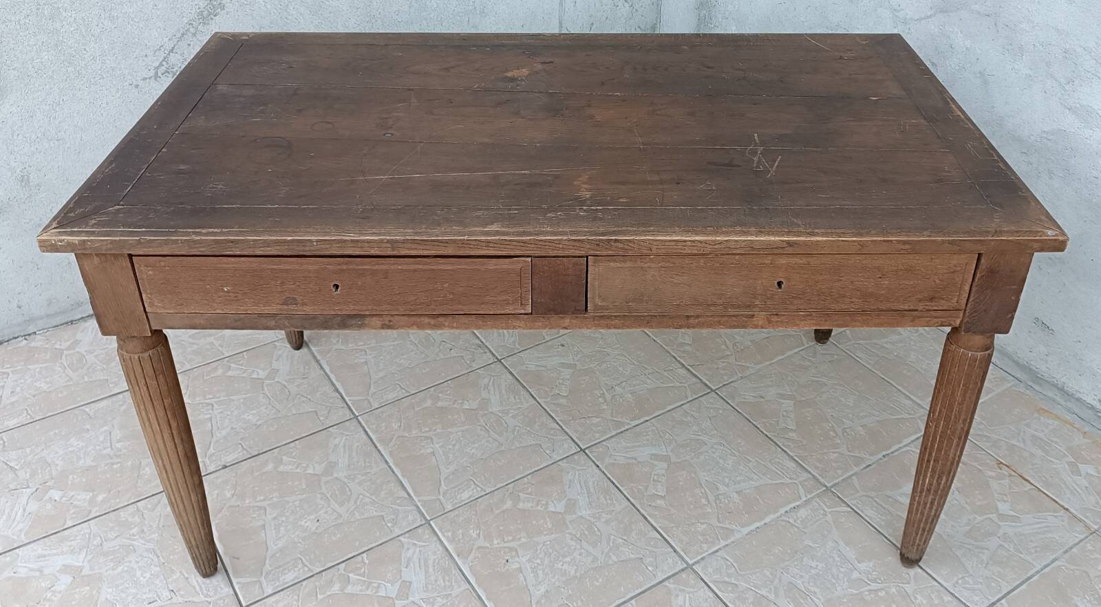 Art Deco oak table