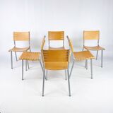 Set of 6 Dining Chairs by Ruud Jan Kokke for Harvink, 1990s