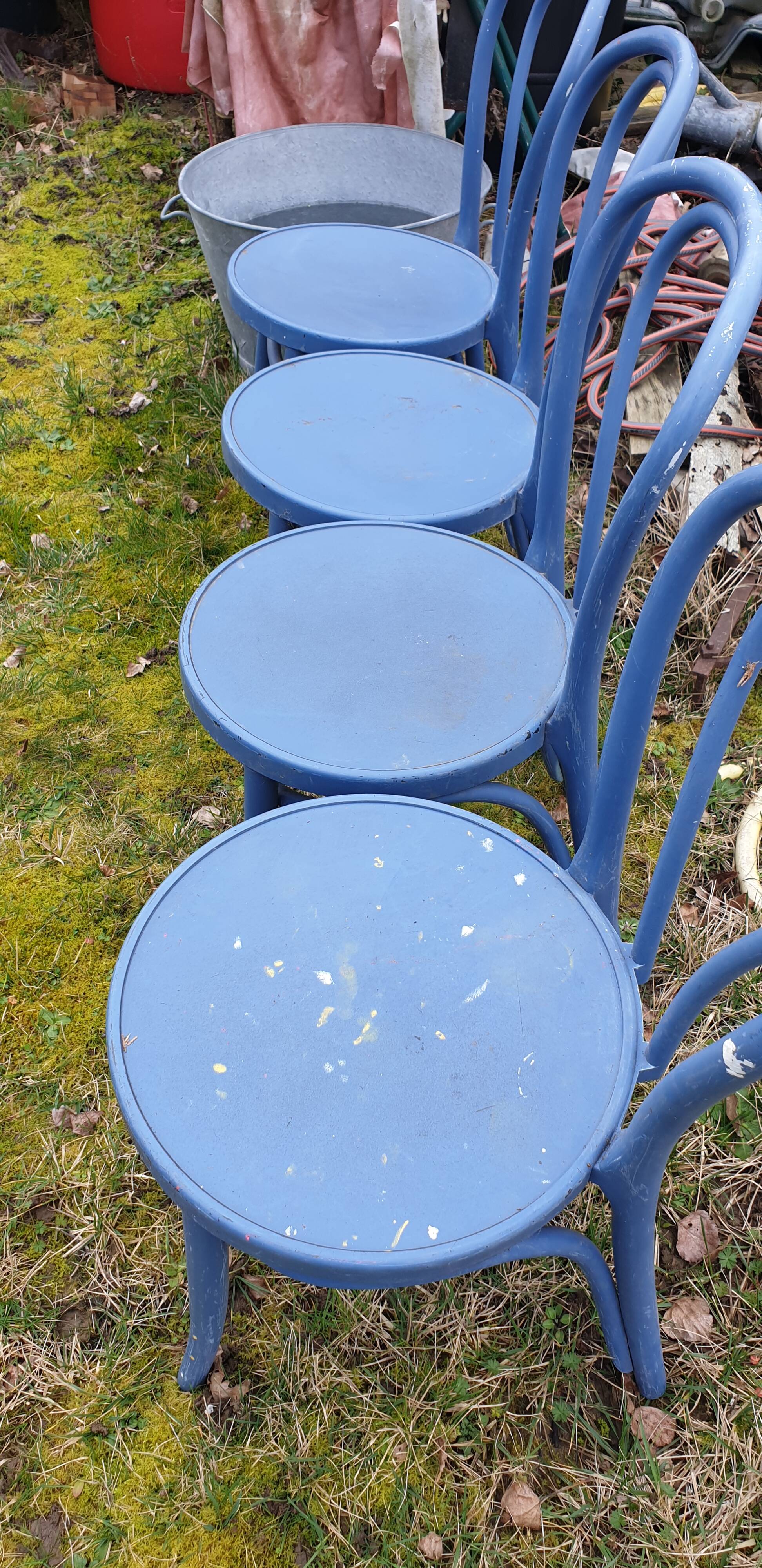 4 80s ikea bistro chairs