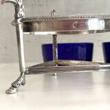 Salières en argent massif (950°/°°°) poinçon 1er coq, époque Empire Consulat