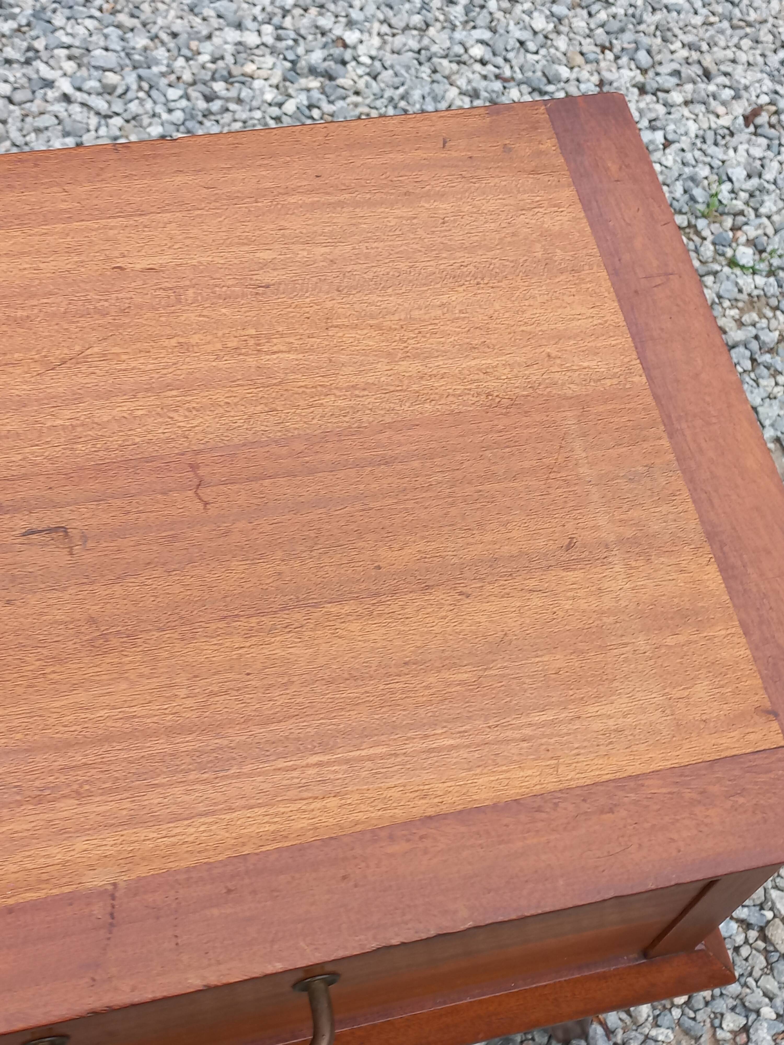 Vintage bedside table with compass legs from the 50s