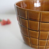 Ancient ceramic pot cover, Saint Clement earthenware, vintage