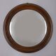 ROUND VINTAGE WOODEN WALL MIRROR FROM THE 1960S, ITALIAN DESIGN  CONDITION: