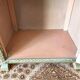 60s pink and gold Lloyd loom bedside table
