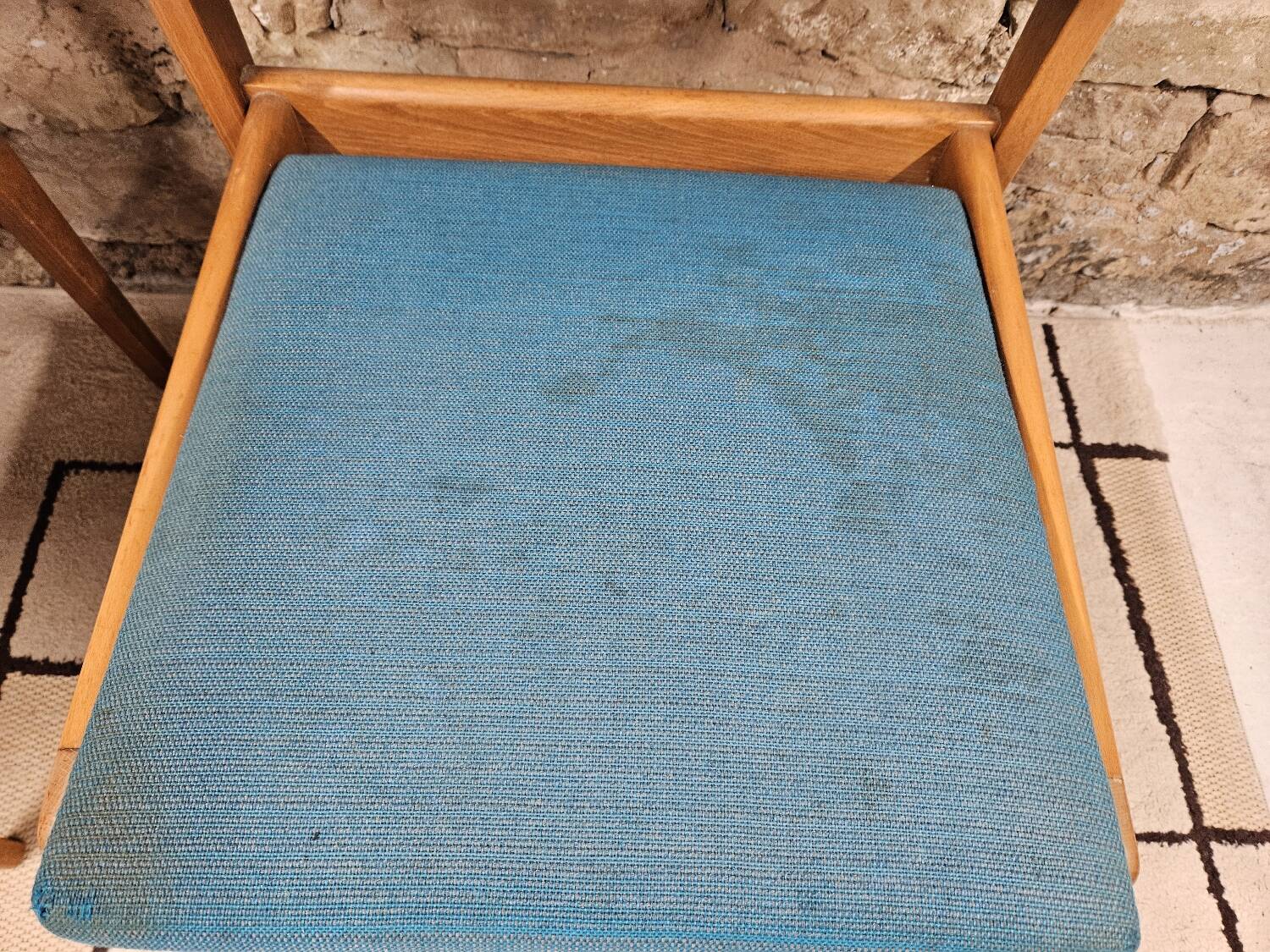 Pair of vintage Scandinavian armchair chairs 1970