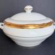 Fine white porcelain soup tureen from Limoges.