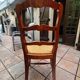 6 cherry wood chairs in Louis XV style