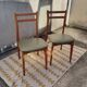 Set 6 chaises vintage scandinave dépareillées