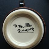 Art Deco cup and saucer P. Fouillen / Quimper