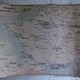 Old school map of geography France aviation waterways TSF by Gibert