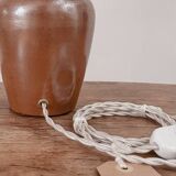 Paire de lampes en grès années 60