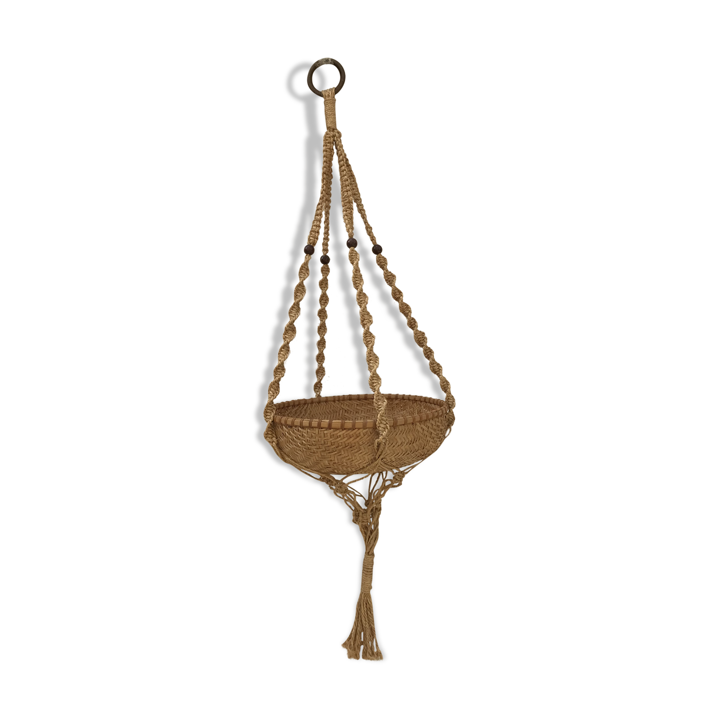 Plant door in macramé