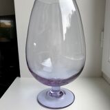 Lilac blown glass vase 70s
