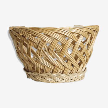 Basket or cache pot braided Wicker