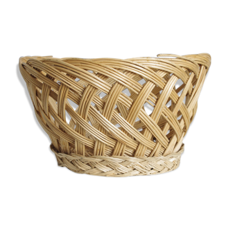 Basket or cache pot braided Wicker