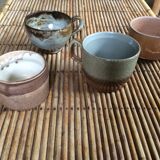 Set of 4 stoneware cups