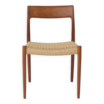 1 of 3 Niels Moller Chairs, model 77, Teak, 1950s Vintage