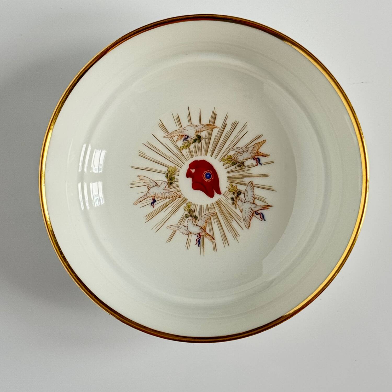 Commemorative Sèvres porcelain dish | Bicentenary of the Ré