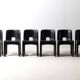 Ensemble de 6 chaises 'Universale' par Joe Colombo