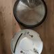 Pair of large Holophane Thorn Europhane vintage wall lights (1990)