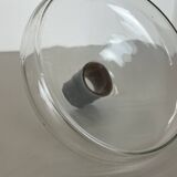 Large glass decanter element with leather Handle by Carl Auböck, Austria, 1950s