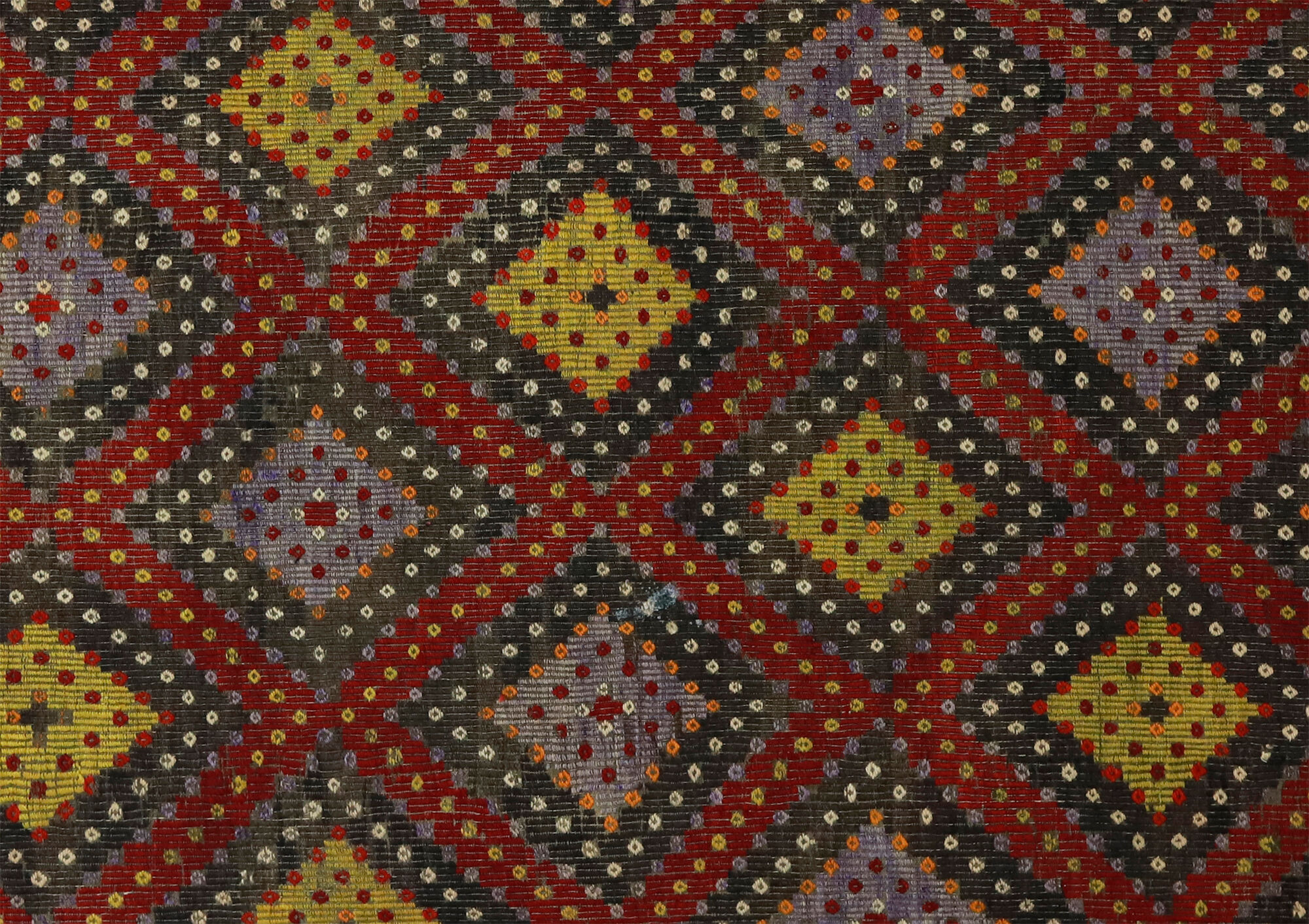 Anatolian handmade kilim rug 272 cm x 191 cm