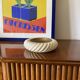 Tommaso Barbi, cream ceramic ashtray / vide poche, B Ceramiche, ca. 1970