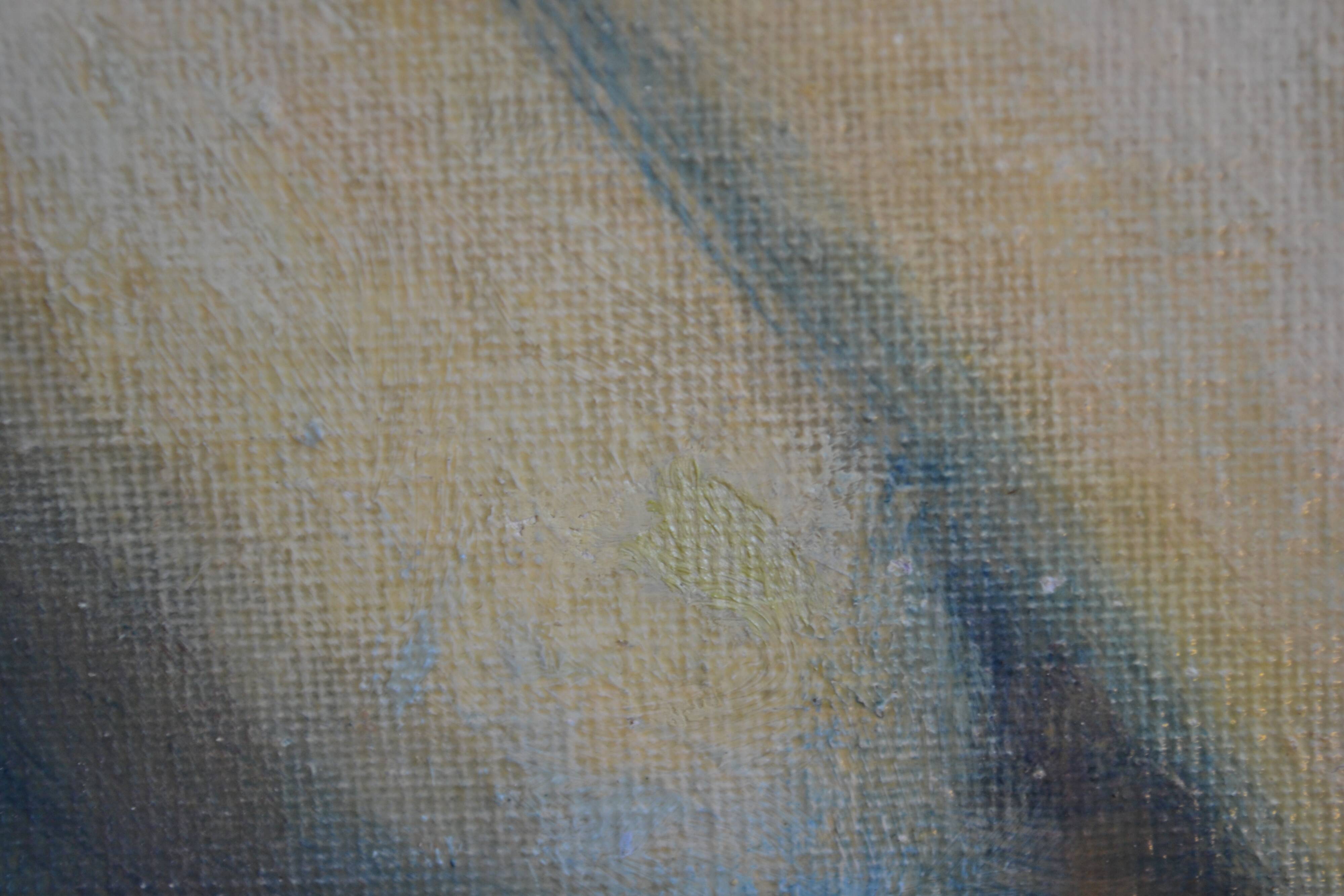 Jean Pesce (1926) painting "nude with bent leg" HSP