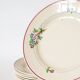 Set of 6 dessert plates Moulin des Loups, Model "Isabelle", 1950