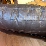 Marsala leather sofa Ligne Roset by Michel Ducaroy