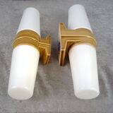 Midcentury "6060" sconces by Sigvard Bernadotte for IFÖ, Sweden. 1960's Set of 2.