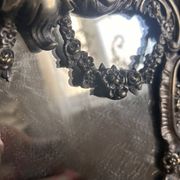 Large silvered bronze table mirror – 19th century – Louis XVI style