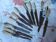 Laufert 12-piece dessert or cheese knife set with silver ferrule
