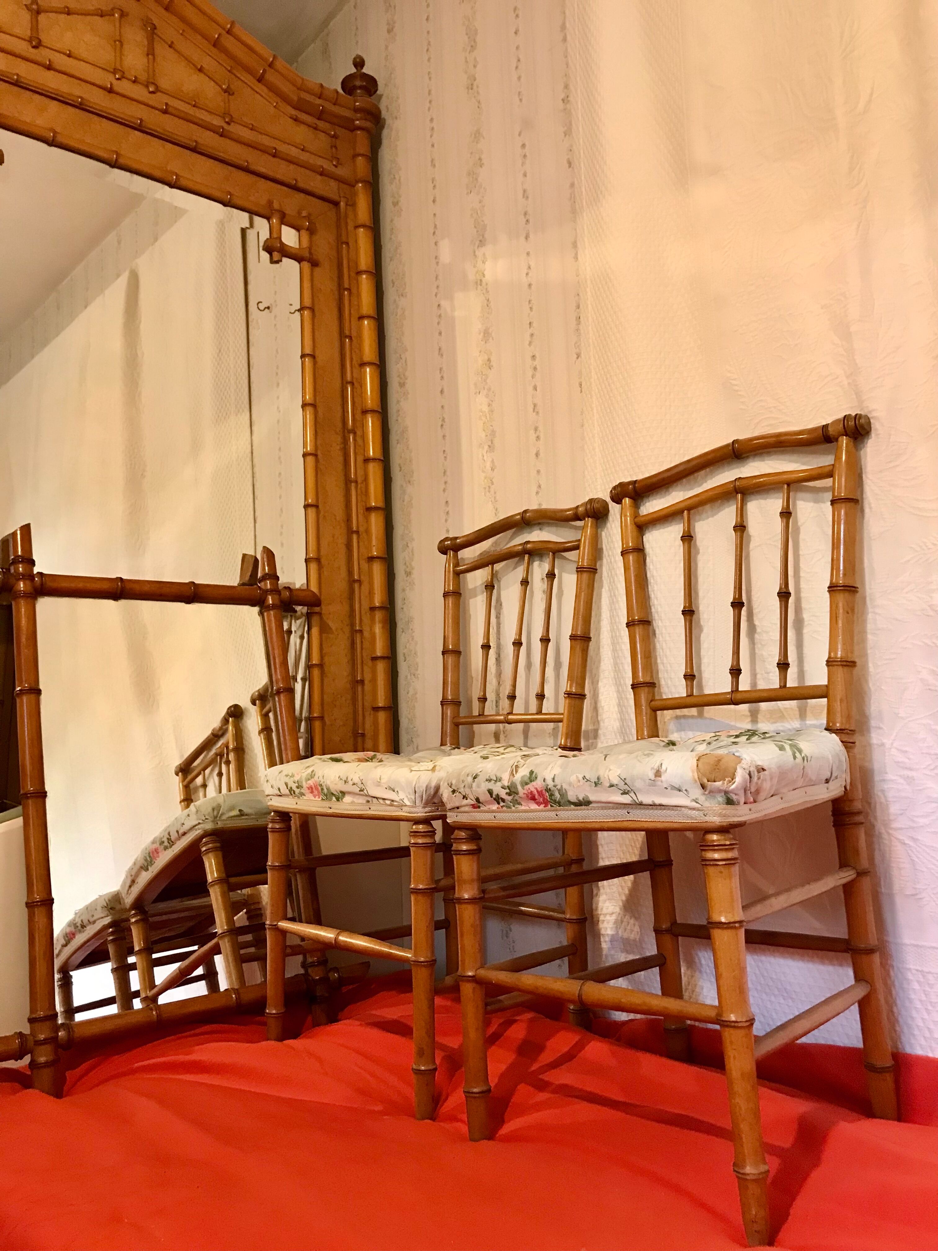 Bed bamboo collection circa 1870 Napoleon III