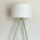 90s Green Metal Tripod Lamp