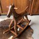 Wooden rocking horse