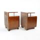 Ensemble de deux tables de chevet Bauhaus, Tchécoslovaquie, années 1950