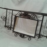 Locker room wall mirror 4 hooks