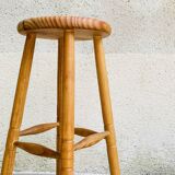 VINTAGE Solid Wood High STOOL