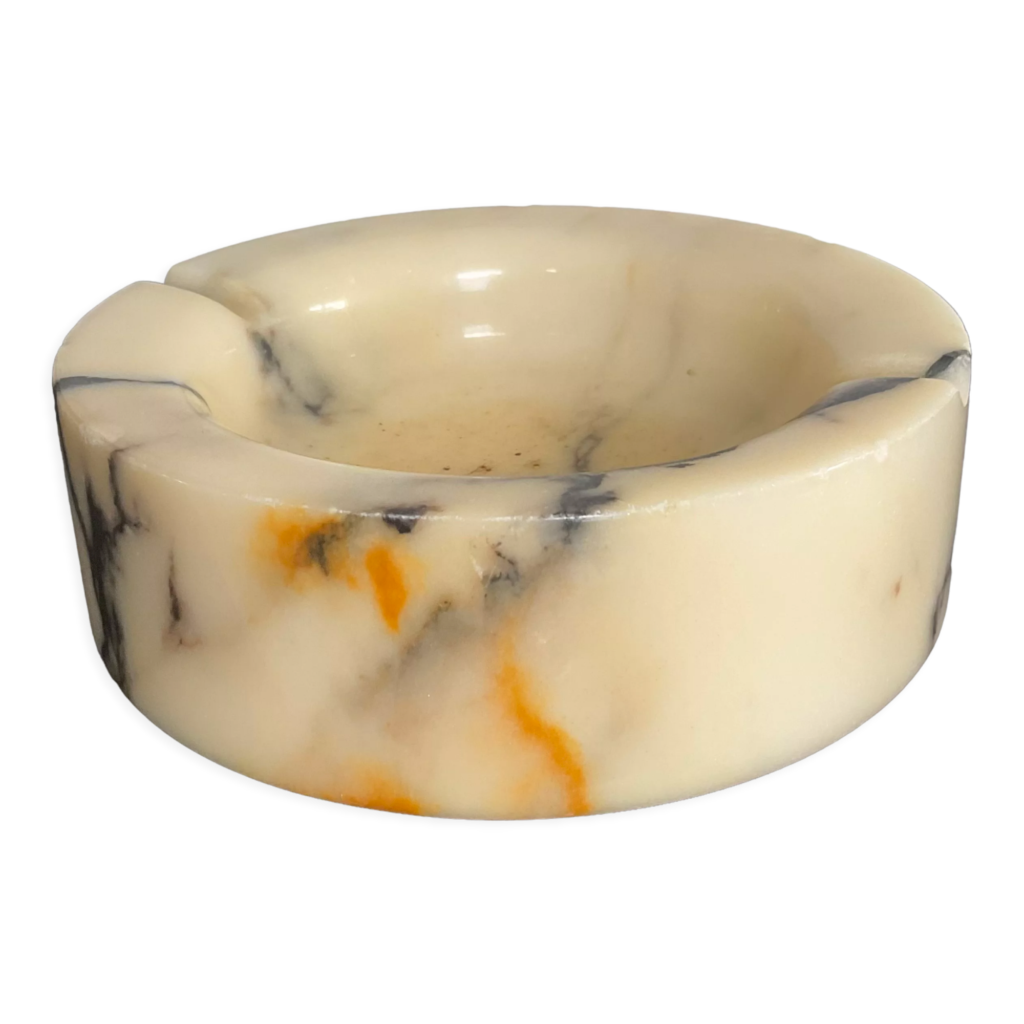 Ashtray empty vintage marble pocket 70s