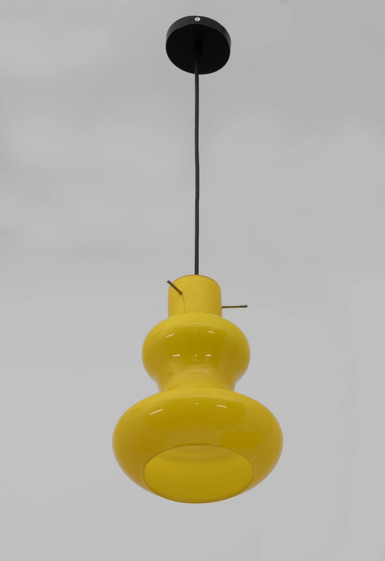 Suspensions en verre de Murano style moderne du milieu du siècle, paire des années 60, Vistosi