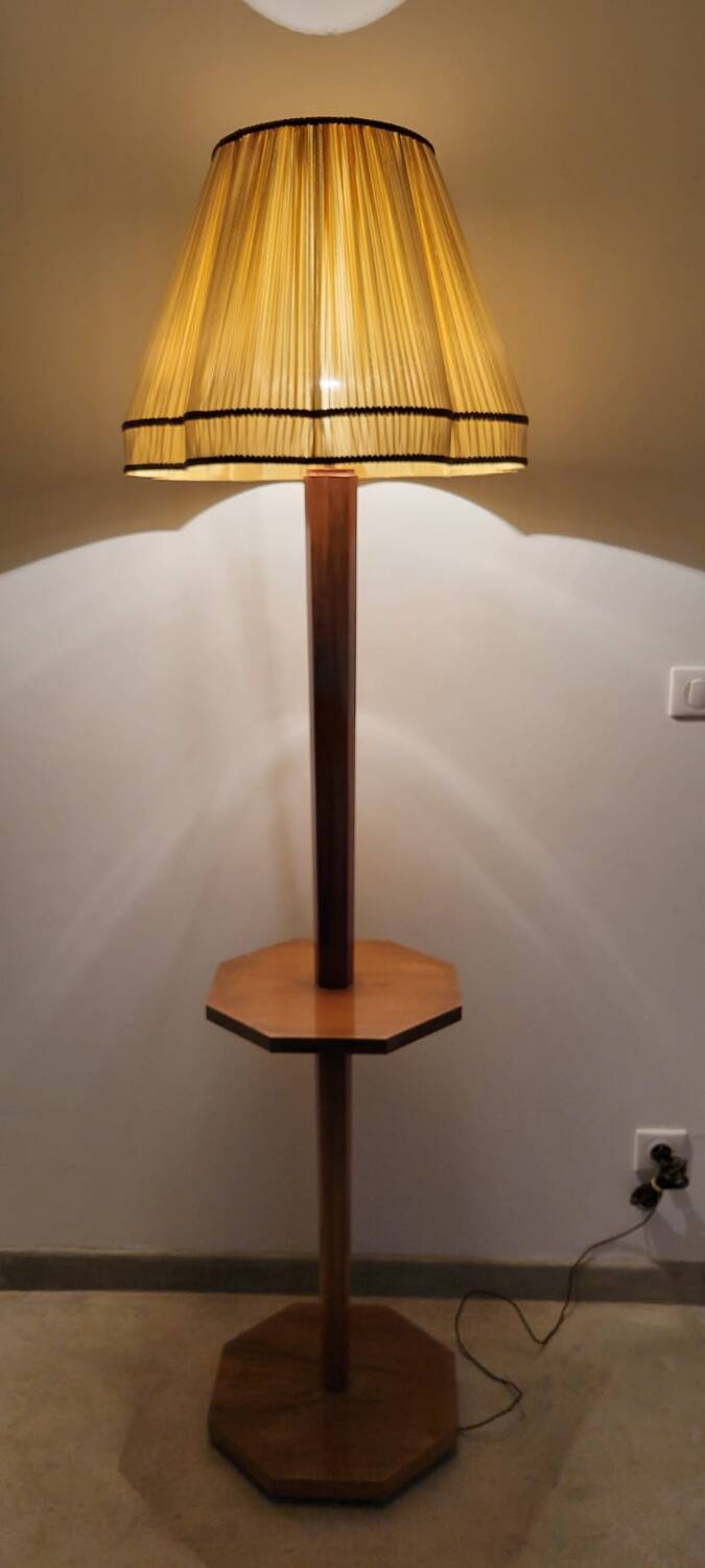 Art Deco floor lamp in rosewood