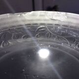 Art Deco Molded Glass Candy Box / Powder Box - Floral