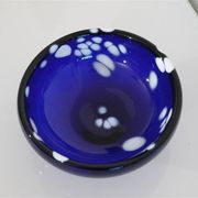 Scandinavian glass catchall from Bergdala glasbruk