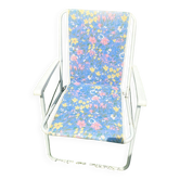 Flowery garden armchair